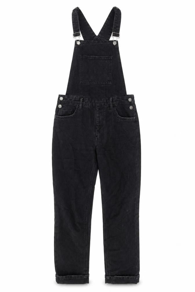 Womens UK Size 8 New Look One-Piece Black Dungaree