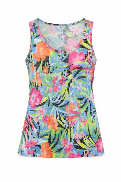 Womens UK Size 8 New London Multicoloured Basic Tank