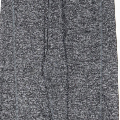 NEXT Girls Grey Polyester Capri Trousers Size 14 Years L25 in Regular Pullover - Elastic waist