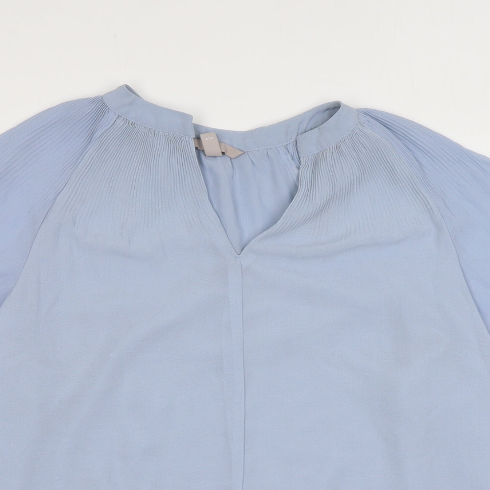Womens UK Size M H&M Blue Basic Blouse