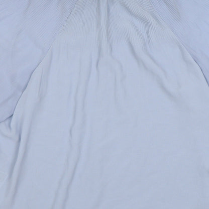 Womens UK Size M H&M Blue Basic Blouse