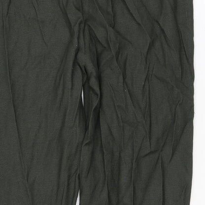 Mint Velvet Womens Grey Viscose Trousers Size 8 L26 in Regular Zip