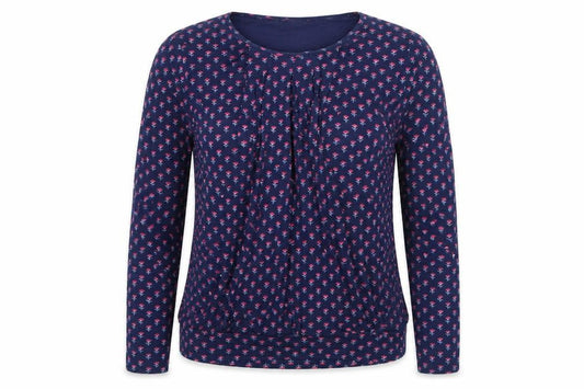 Womens UK Size L JoJo Maman Bébé Blue Basic Blouse