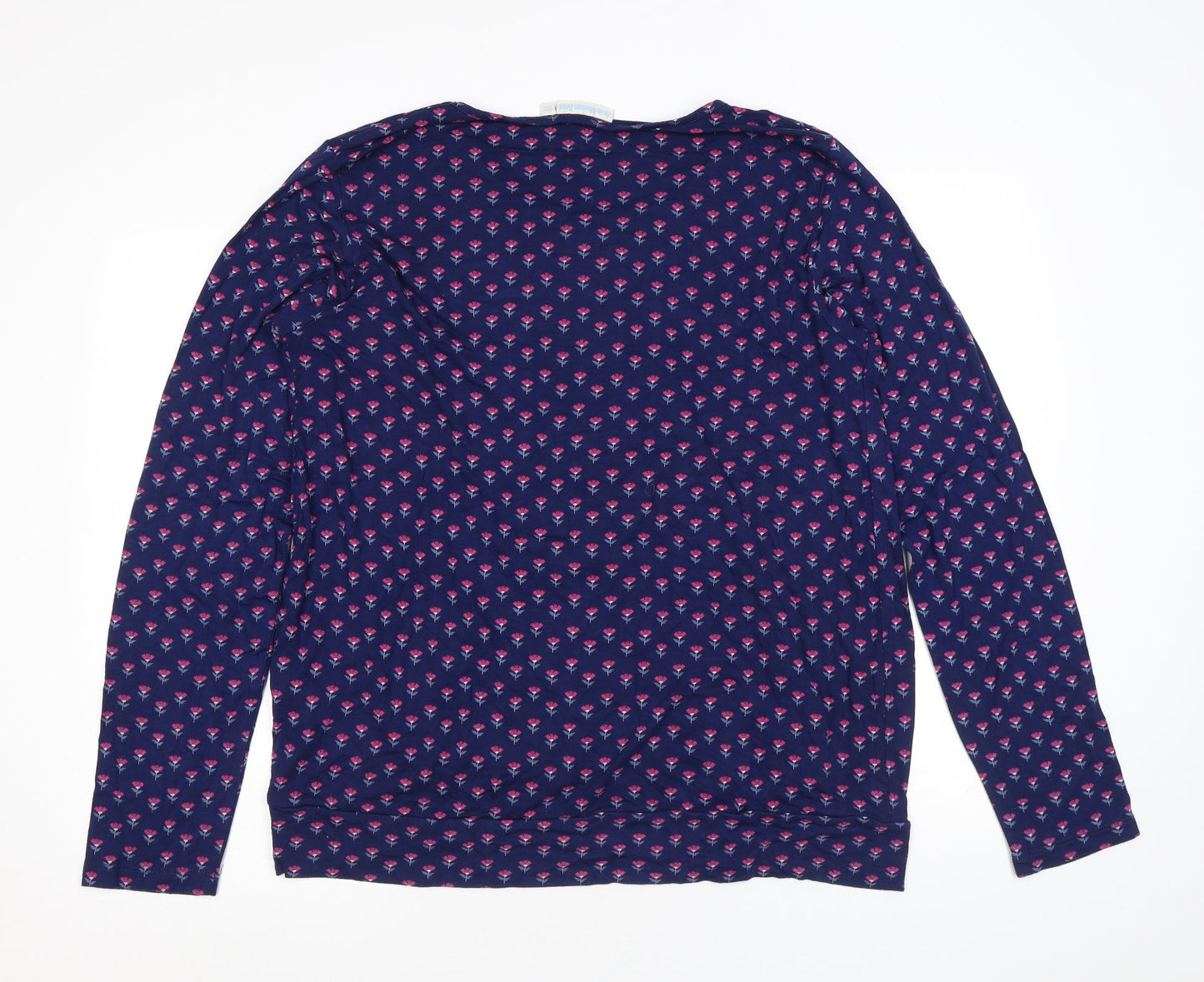 Womens UK Size L JoJo Maman Bébé Blue Basic Blouse