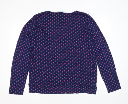 Womens UK Size L JoJo Maman Bébé Blue Basic Blouse