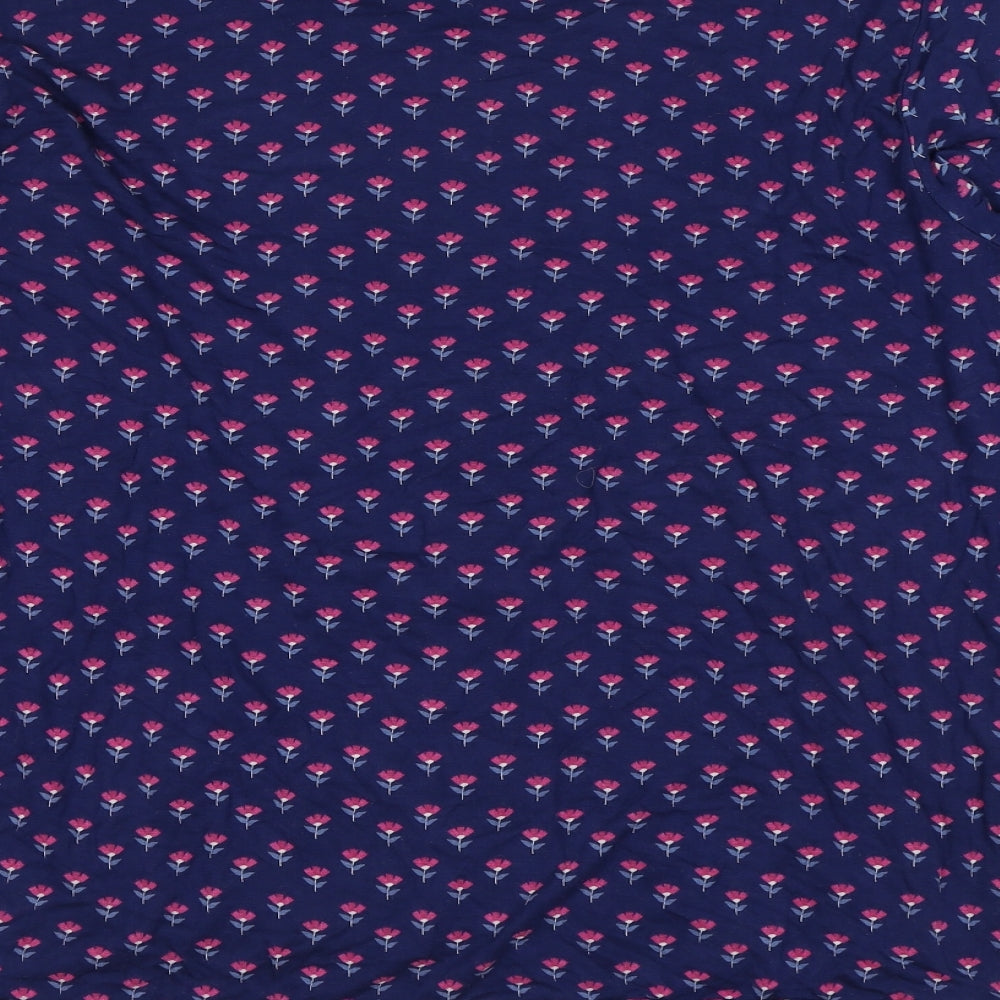 Womens UK Size L JoJo Maman Bébé Blue Basic Blouse