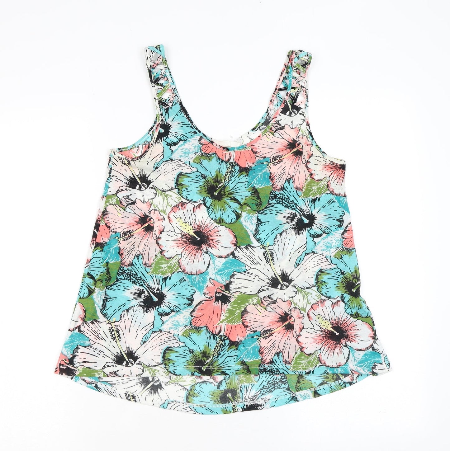 Womens UK Size XS H&M Multicoloured Basic Tank