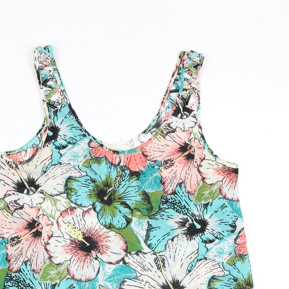 Womens UK Size XS H&M Multicoloured Basic Tank