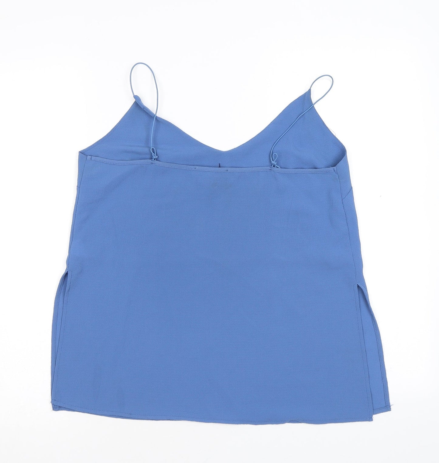 Ambiance Womens Blue Polyester Camisole Tank Size M V-Neck