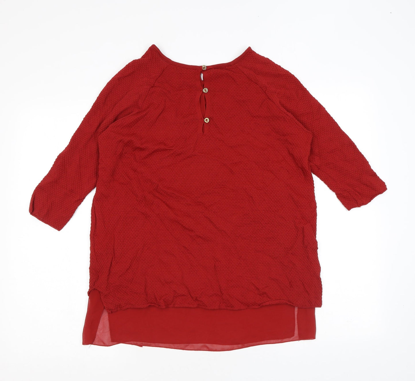 Womens UK Size L Zara Red Pullover Jumper