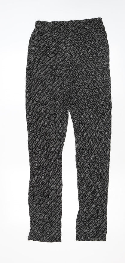 Womens UK Size S H&M Regular Fit  Black Trousers