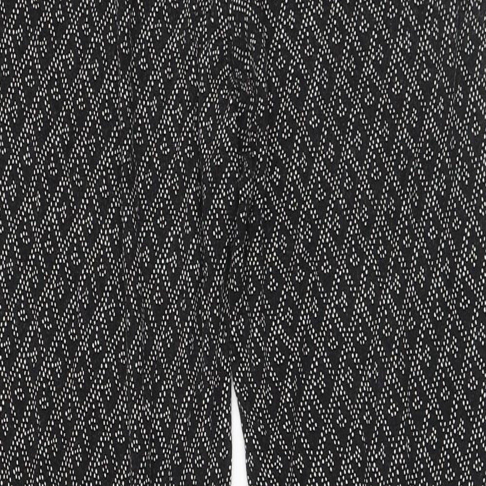 Womens UK Size S H&M Regular Fit  Black Trousers