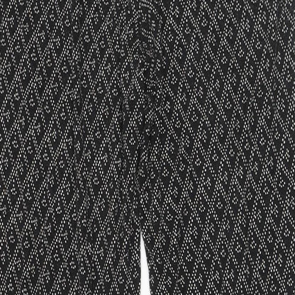 Womens UK Size S H&M Regular Fit  Black Trousers