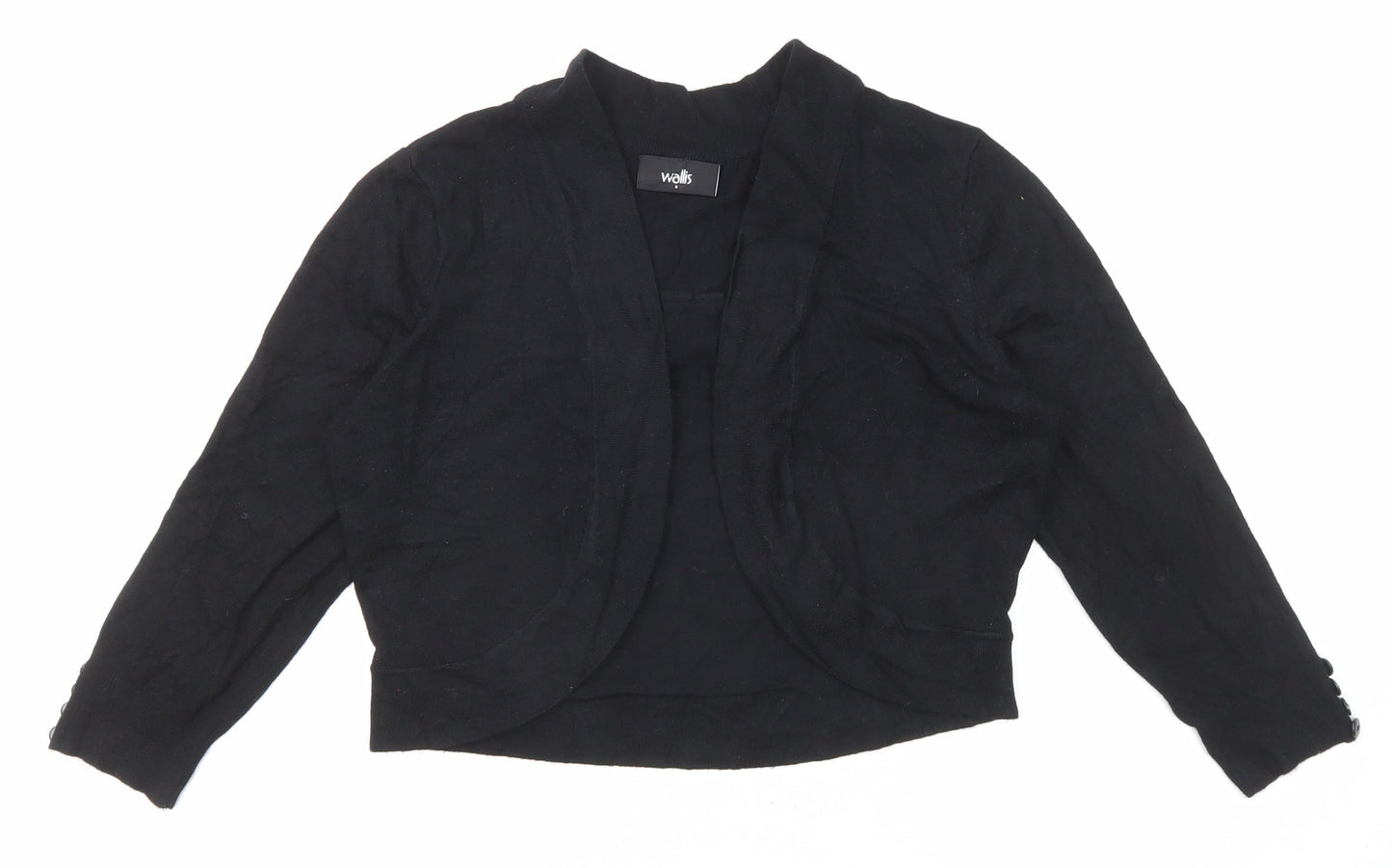 Womens UK Size S Wallis Black Cardigan Jumper