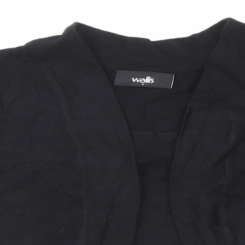Womens UK Size S Wallis Black Cardigan Jumper