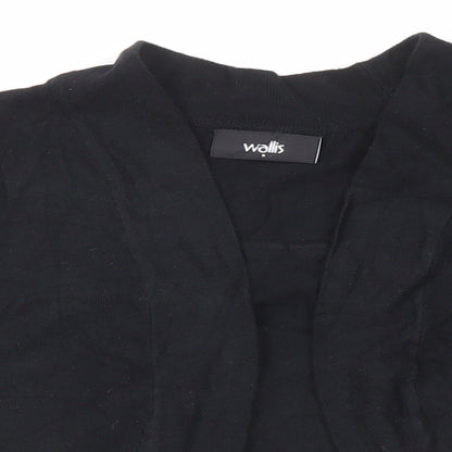 Womens UK Size S Wallis Black Cardigan Jumper