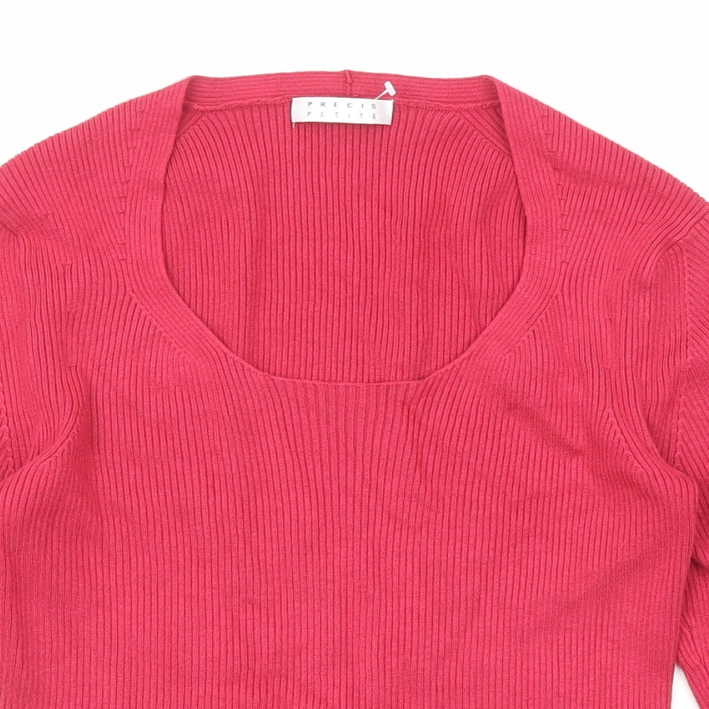 Womens UK Size S Precis Pink Pullover Jumper