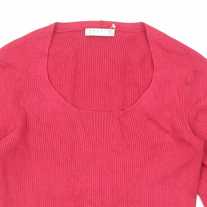 Womens UK Size S Precis Pink Pullover Jumper