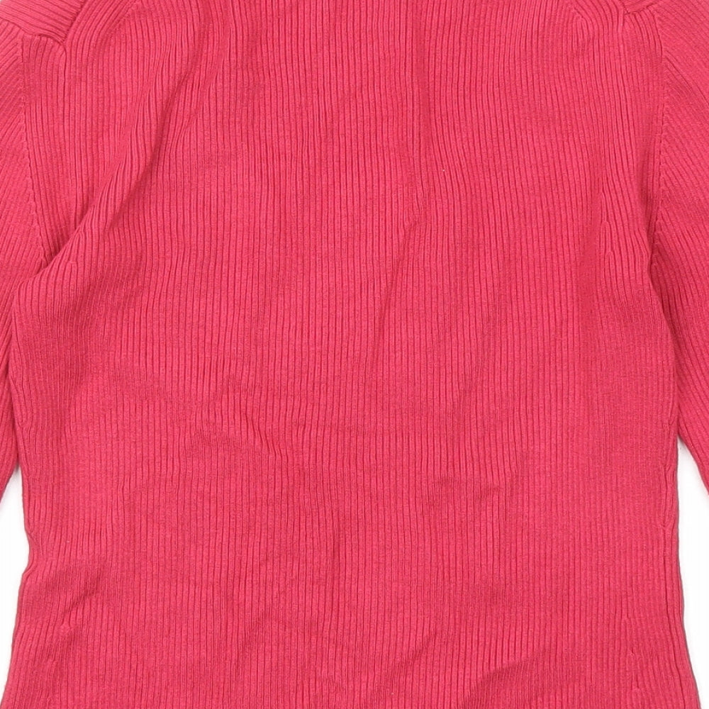 Womens UK Size S Precis Pink Pullover Jumper