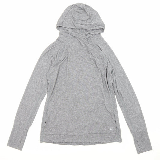 Gap Womens Grey Polyester Pullover Hoodie Size M Pullover - Pockets