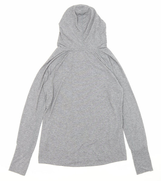 Gap Womens Grey Polyester Pullover Hoodie Size M Pullover - Pockets