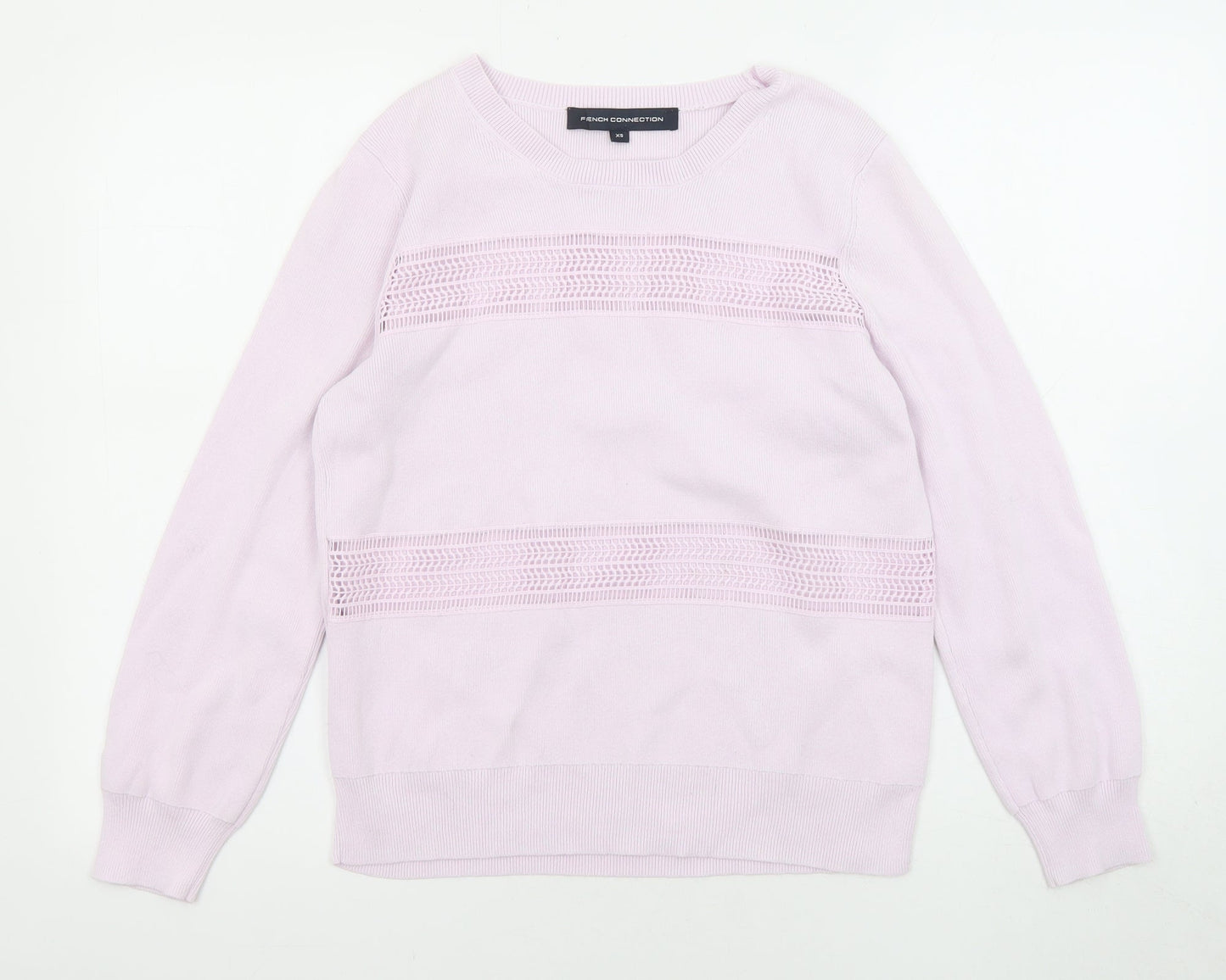 Womens UK Size XS French Connection Purple Pullover Jumper