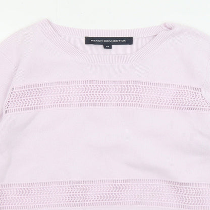 Womens UK Size XS French Connection Purple Pullover Jumper