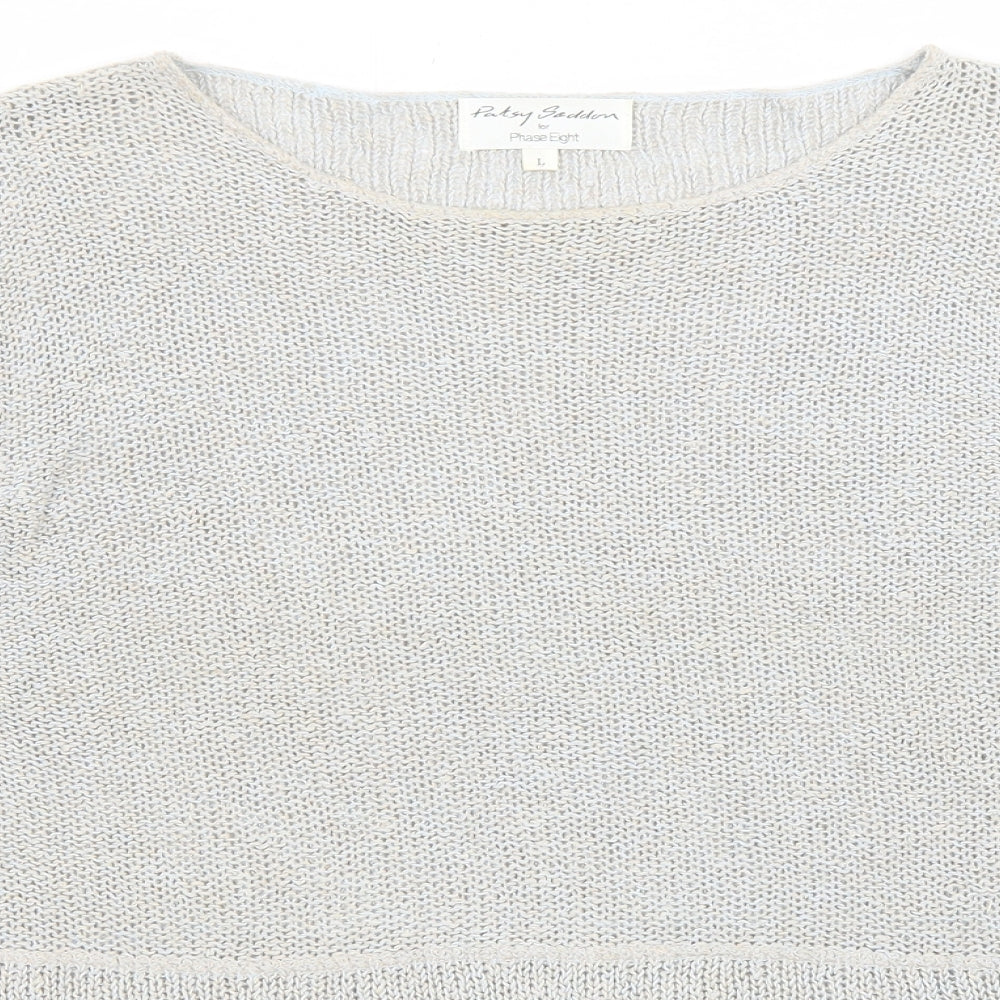 Womens UK Size L Phase Eight Grey Pullover Jumper