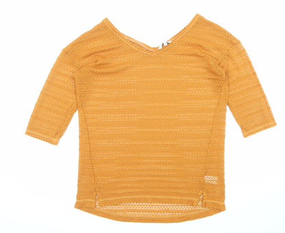 Womens UK Size 12 NEXT Orange Pullover Jumper