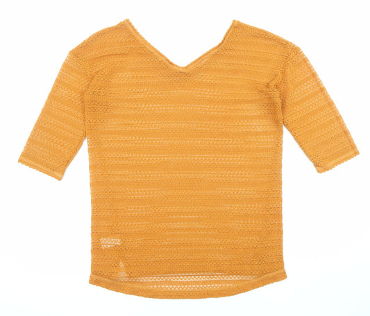 Womens UK Size 12 NEXT Orange Pullover Jumper