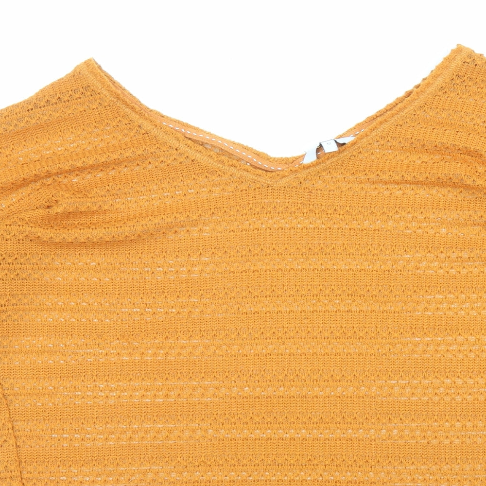 Womens UK Size 12 NEXT Orange Pullover Jumper