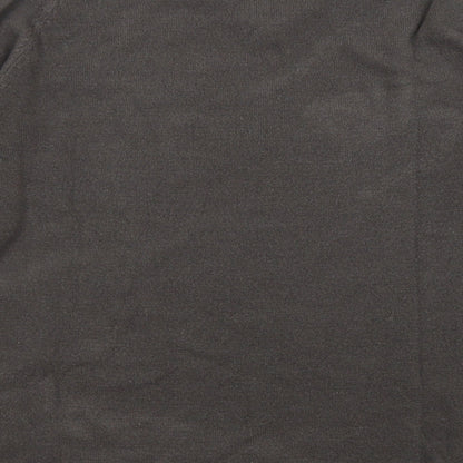 Marks and Spencer Mens Grey V-Neck Acrylic Pullover Jumper Size S Long Sleeve