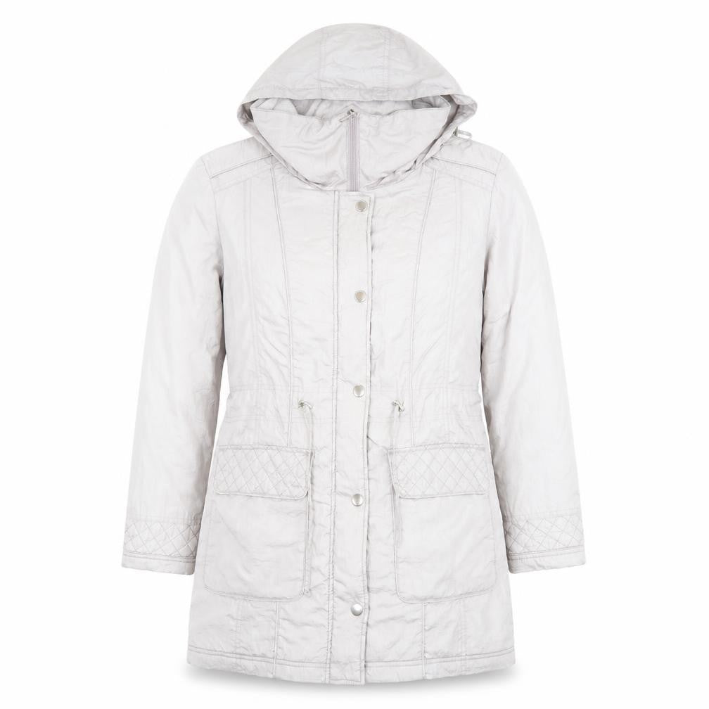 Womens UK Size 12 Bonmarché Grey Parka Coat