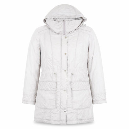 Womens UK Size 12 Bonmarché Grey Parka Coat