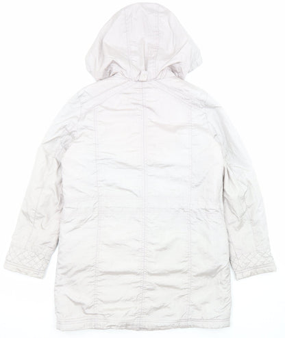 Womens UK Size 12 Bonmarché Grey Parka Coat