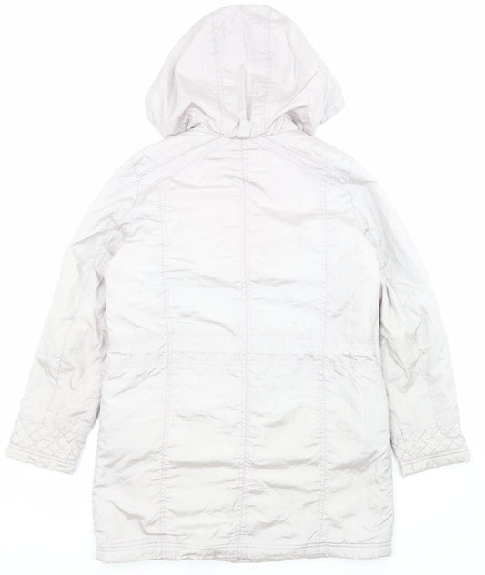 Womens UK Size 12 Bonmarché Grey Parka Coat