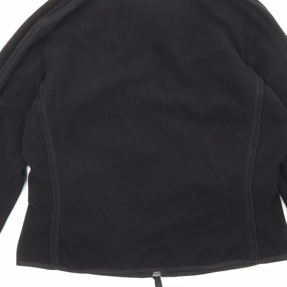 Airfied Womens Black Jacket Size 8 Zip - Jewels, Pockets