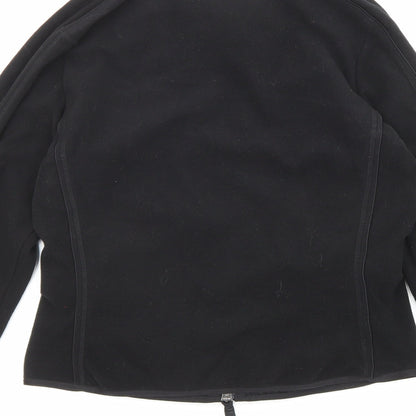 Airfied Womens Black Jacket Size 8 Zip - Jewels, Pockets