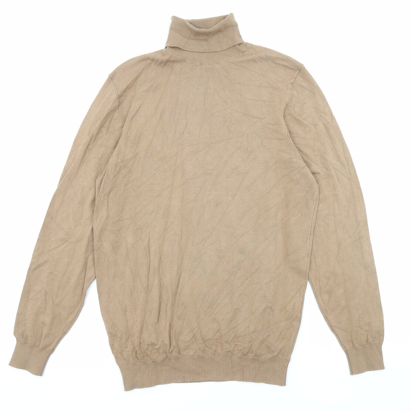 Womens UK Size S Zara Beige Pullover Jumper