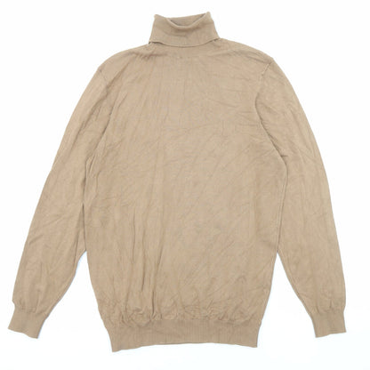 Womens UK Size S Zara Beige Pullover Jumper