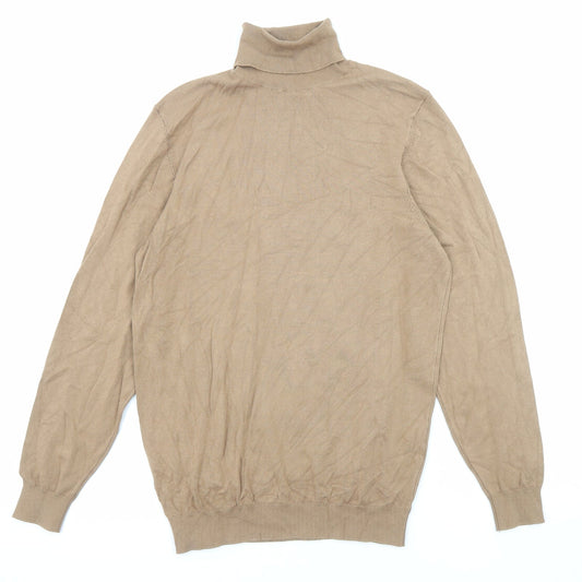 Womens UK Size S Zara Beige Pullover Jumper