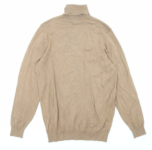 Womens UK Size S Zara Beige Pullover Jumper