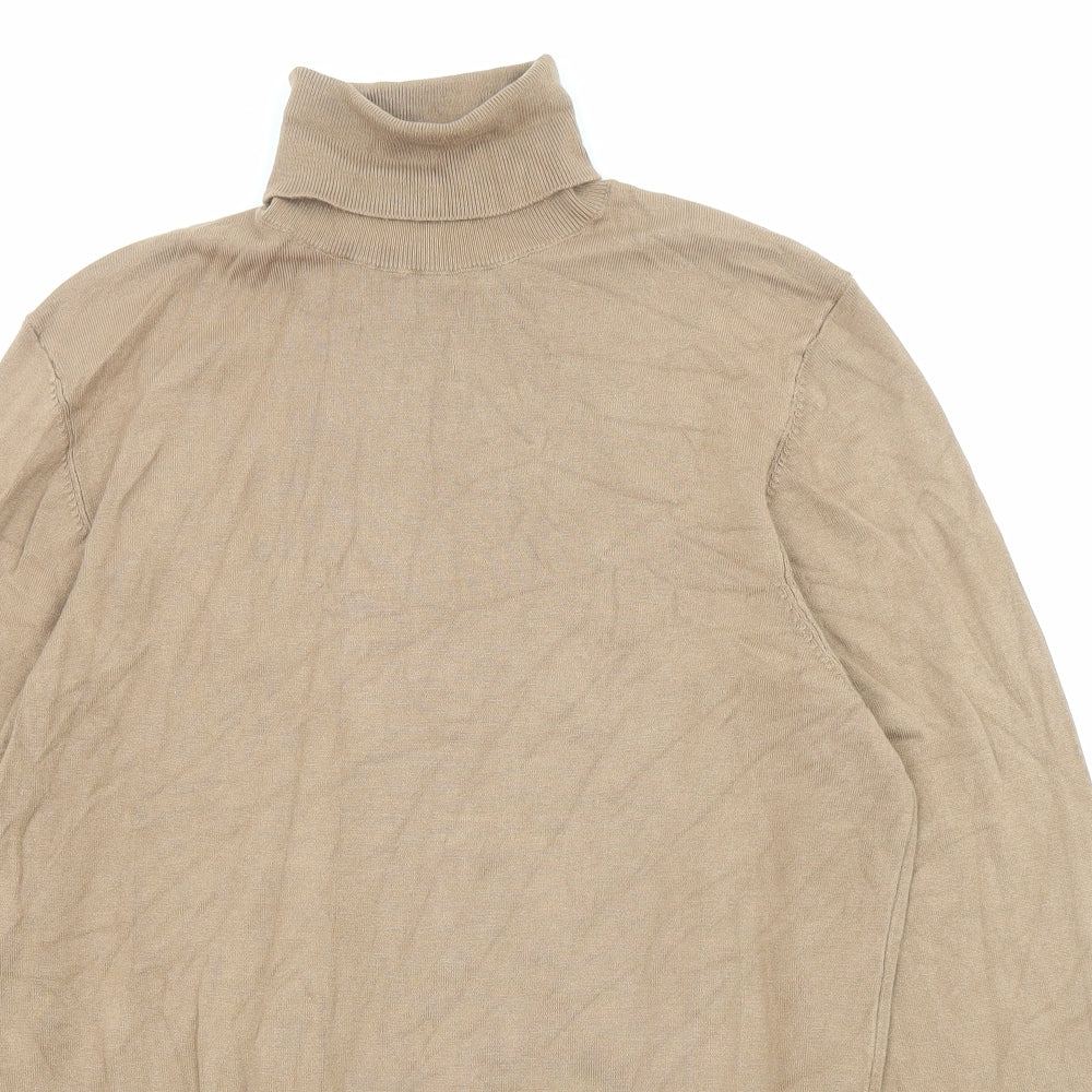Womens UK Size S Zara Beige Pullover Jumper