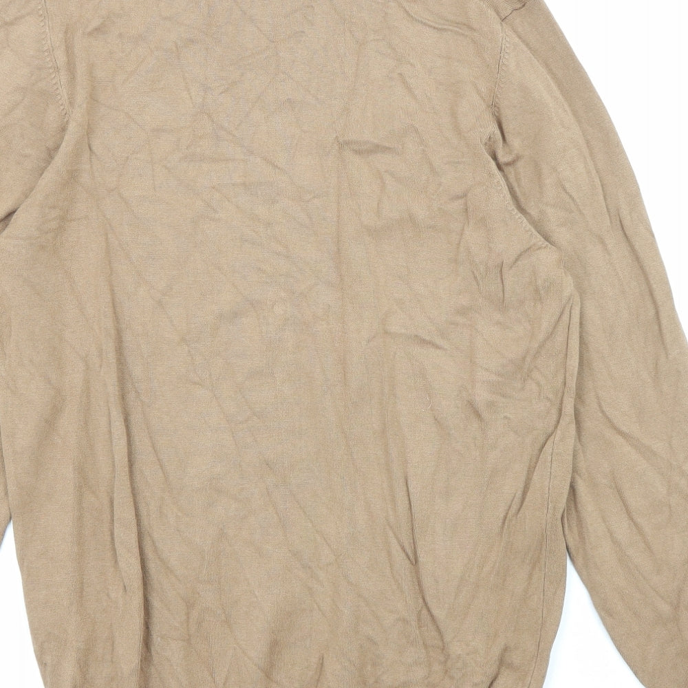 Womens UK Size S Zara Beige Pullover Jumper