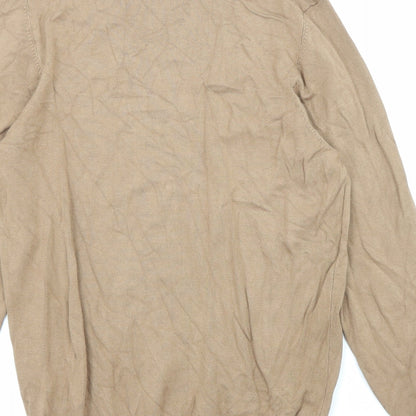 Womens UK Size S Zara Beige Pullover Jumper