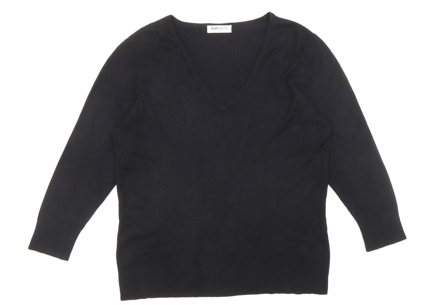 Womens UK Size M Bonmarché Black Pullover Jumper