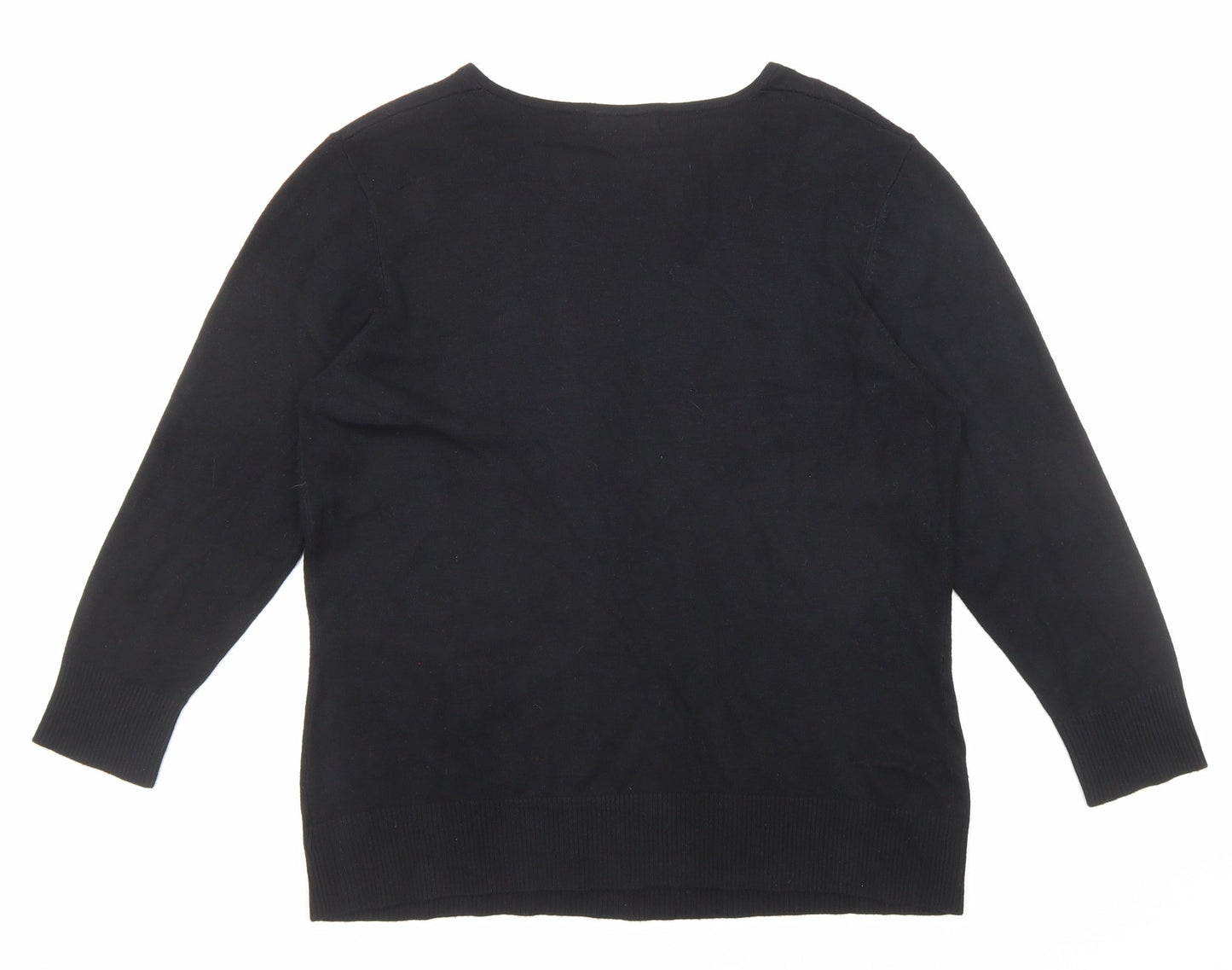 Womens UK Size M Bonmarché Black Pullover Jumper