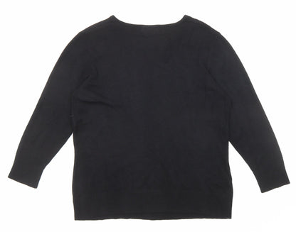 Womens UK Size M Bonmarché Black Pullover Jumper