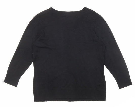 Womens UK Size M Bonmarché Black Pullover Jumper