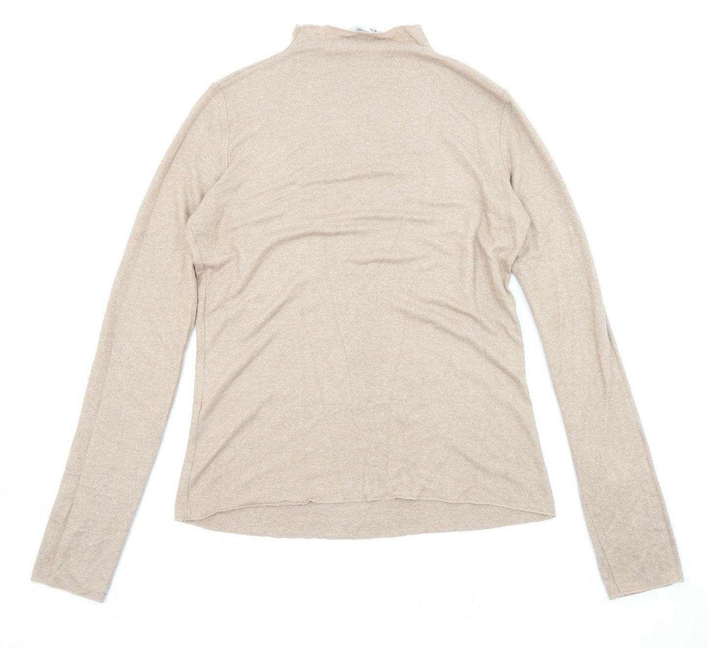 Womens UK Size M Zara Beige Pullover Jumper